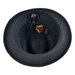 Toyo Straw Braid Trilby Fedora Hat -ChicHeadwear Haven 92524