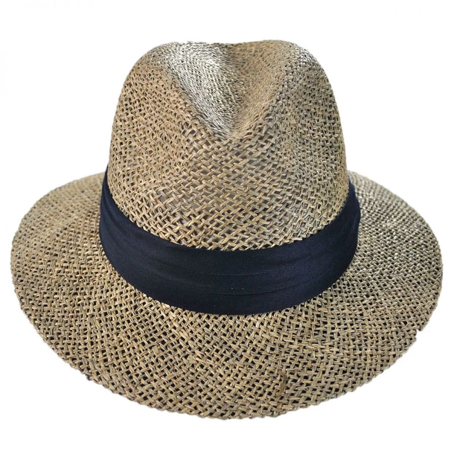 Seagrass Straw Safari Fedora Hat 3 Seagrass Straw Safari Fedora Hat