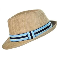 Kid's Jute Fedora Hat -ChicHeadwear Haven 98875
