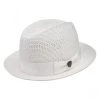 Madison Milan Straw Fedora Hat -ChicHeadwear Haven size 6 7 8 6