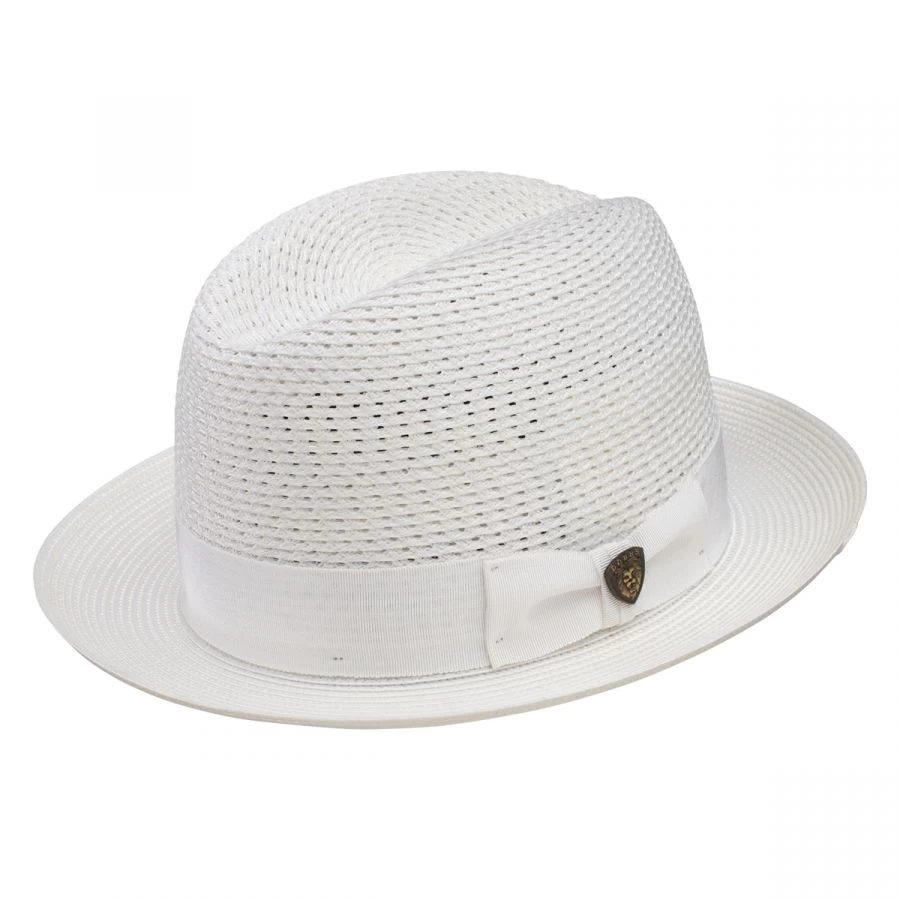 Madison Milan Straw Fedora Hat 5 Madison Milan Straw Fedora Hat - Image 3