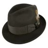 Jet Fur Felt Fedora Hat