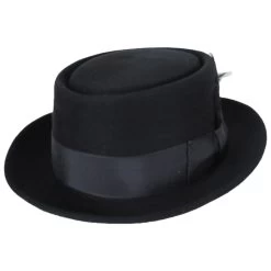 Bailey Jett Wool Felt Pork Pie Hat -ChicHeadwear Haven size 7 2
