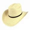Kid's Cattleman Guatemalan Palm Leaf Straw Hat -ChicHeadwear Haven size child
