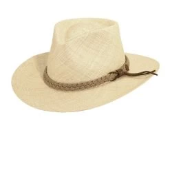 Scala Braided Band Panama Straw Outback Hat -ChicHeadwear Haven size m 3