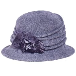 Autumn Wool Felt Cloche Hat