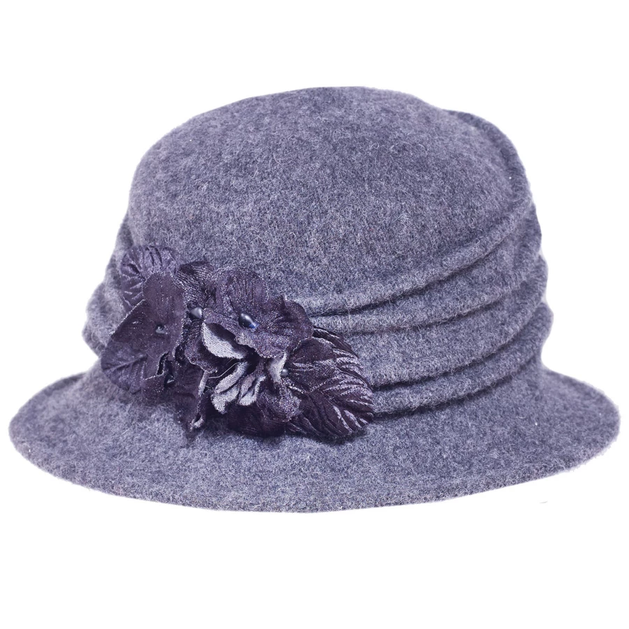 Autumn Wool Felt Cloche Hat 3 Autumn Wool Felt Cloche Hat