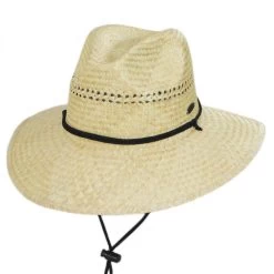 Panama Jack Aussie Palm Straw Lifeguard Hat
