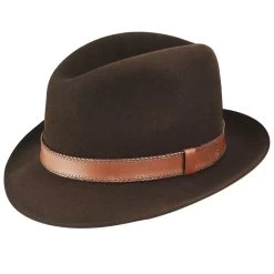 Bailey Perry Lanolux Wool Felt Fedora Hat -ChicHeadwear Haven size s 26