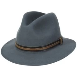 Bailey Brandt Lanolux Wool Felt Fedora Hat -ChicHeadwear Haven size s 29
