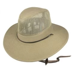 Mesh Crown Wide Brim Aussie Hat